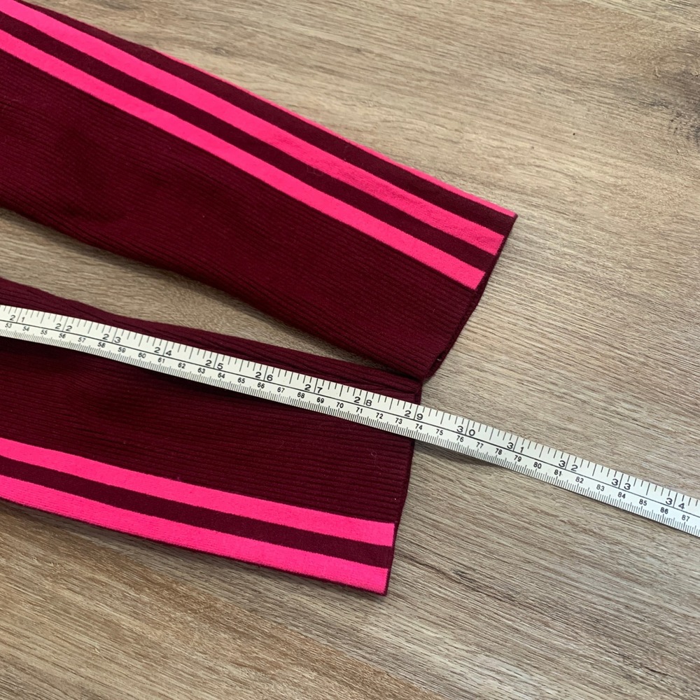 Adidas x Ivy Park ribbed knit skinny leggings in burgundy pink - size s women - Picture 7 of 9